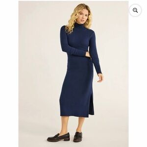 Free Assembly Navy Blue Midi Dress